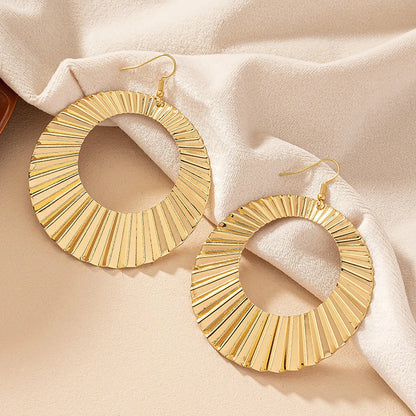 1 Pair Exaggerated Simple Style Geometric Plating Alloy Drop Earrings