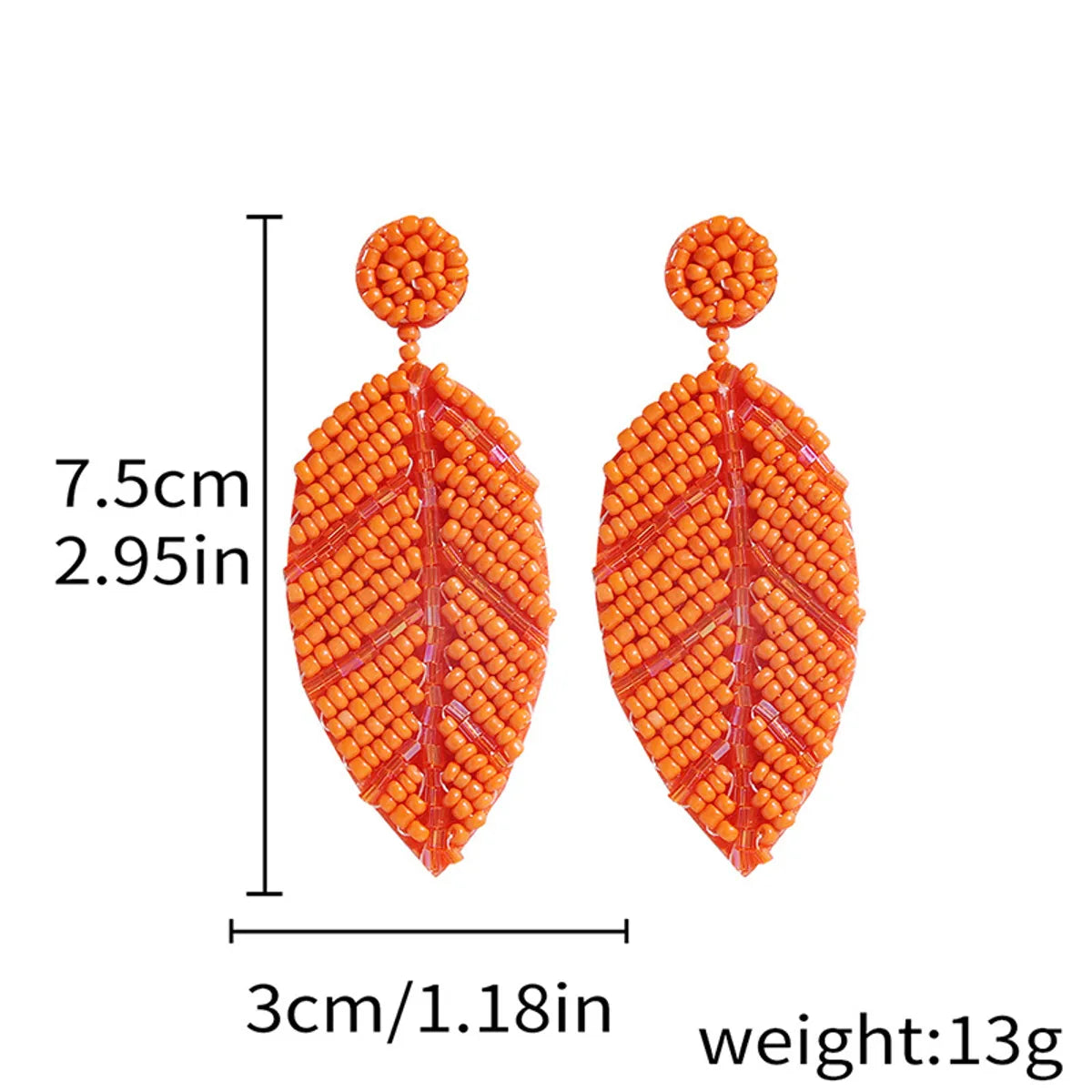 1 Pair Exaggerated Simple Style Leaf Arylic Drop Earrings