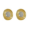 1 Pair Exaggerated Simple Style Oval Plating Alloy Ear Studs