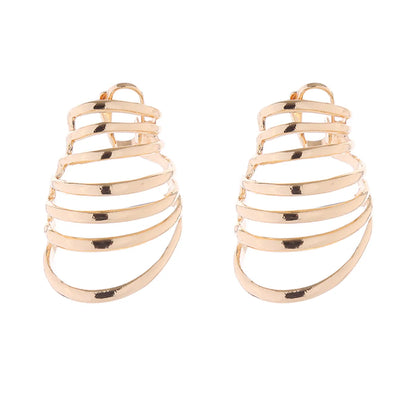 1 Pair Exaggerated Simple Style Round Plating Alloy Drop Earrings