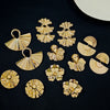 1 Pair Exaggerated Solid Color Plating Iron Earrings