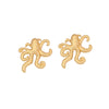 1 Pair Exaggerated Vacation Octopus Irregular 304 Stainless Steel 18K Gold Plated Ear Studs