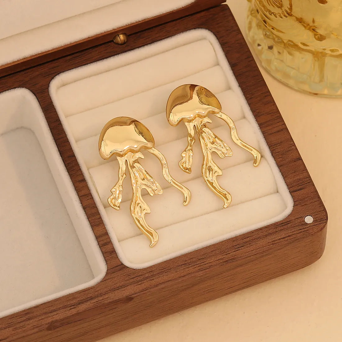 1 Pair Exaggerated Vacation Octopus Irregular 304 Stainless Steel 18K Gold Plated Ear Studs