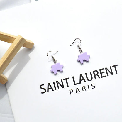 1 Pair Fashion Animal Jigsaw Arylic Women's Drop Earrings