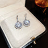 1 Pair Fashion Bow Knot Metal Inlay Zircon Women'S Ear Studs