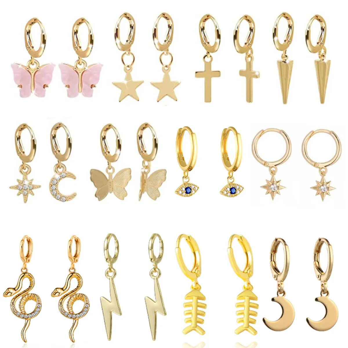 1 Pair Fashion Butterfly Alloy Plating Women's Drop Earrings