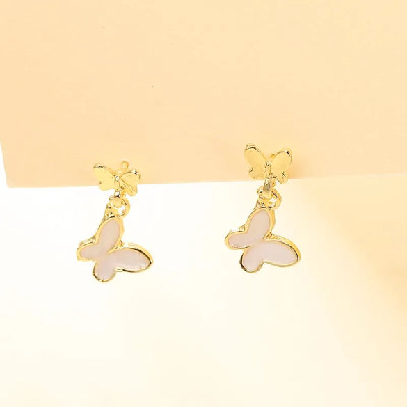 1 Pair Fashion Butterfly Alloy Women'S Drop Earrings