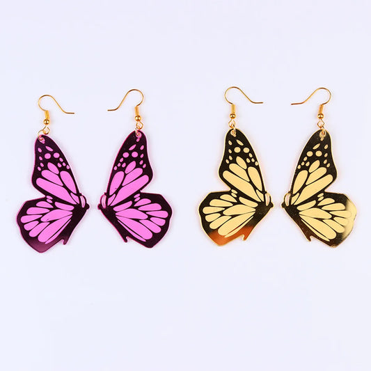 1 Pair Fashion Butterfly Arylic Women's Drop Earrings