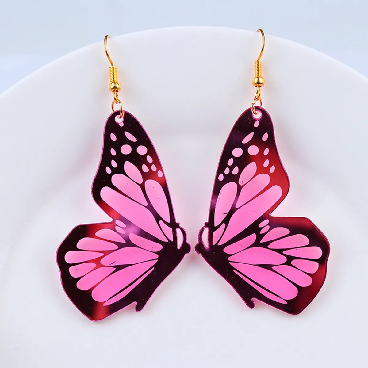 1 Pair Fashion Butterfly Arylic Women's Drop Earrings