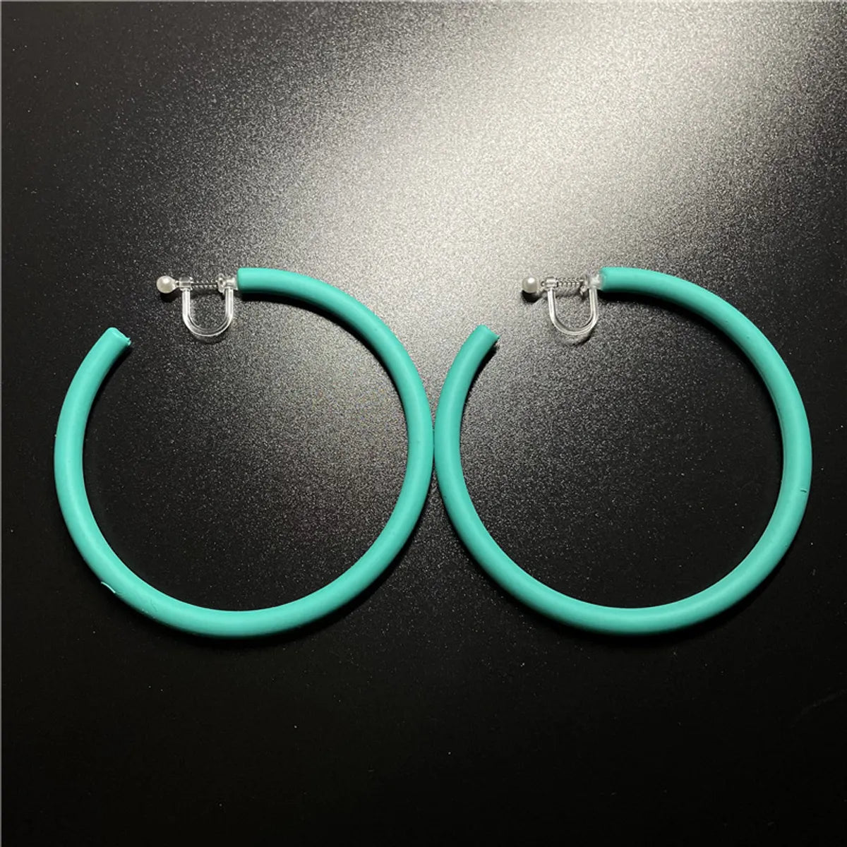 1 Pair Fashion C Shape Solid Color Arylic Ear Studs