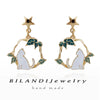 1 Pair Fashion Cat Alloy Plating Women'S Earrings