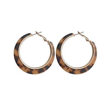 1 Pair Fashion Circle Acetic Acid Sheets Women'S Hoop Earrings