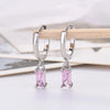 1 Pair Fashion Circle Metal Inlay Zircon Women'S Drop Earrings