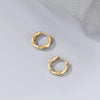 1 Pair Fashion Circle Solid Color Titanium Steel Plating Earrings