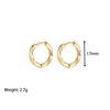 1 Pair Fashion Circle Solid Color Titanium Steel Plating Earrings