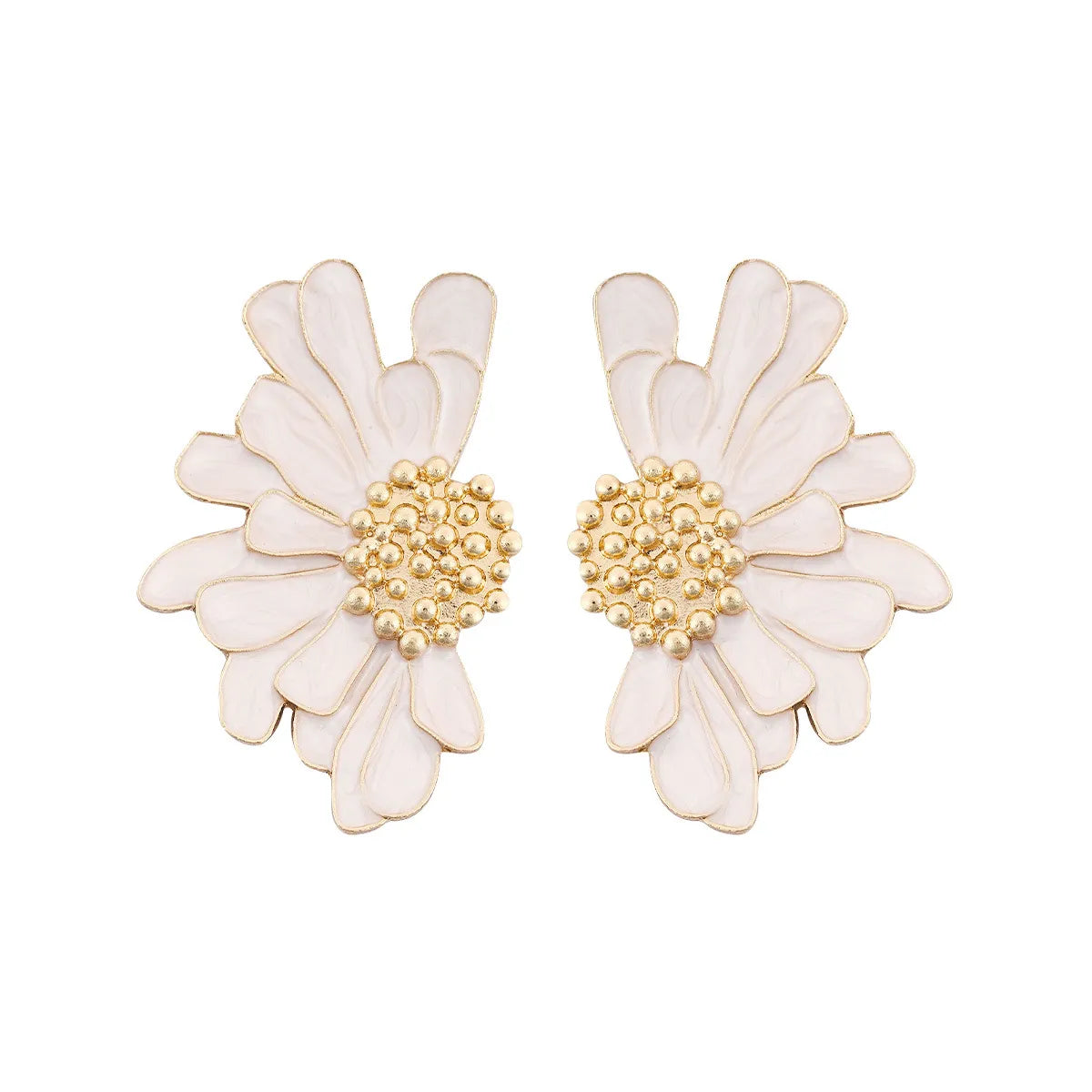 1 Pair Fashion Flower Alloy Enamel Women'S Ear Studs