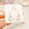 1 Pair Fashion Flower Butterfly Bow Knot Alloy Inlay Artificial Pearls Rhinestones Shell Women'S Earrings