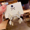 1 Pair Fashion Flower Butterfly Bow Knot Alloy Inlay Artificial Pearls Rhinestones Shell Women'S Earrings