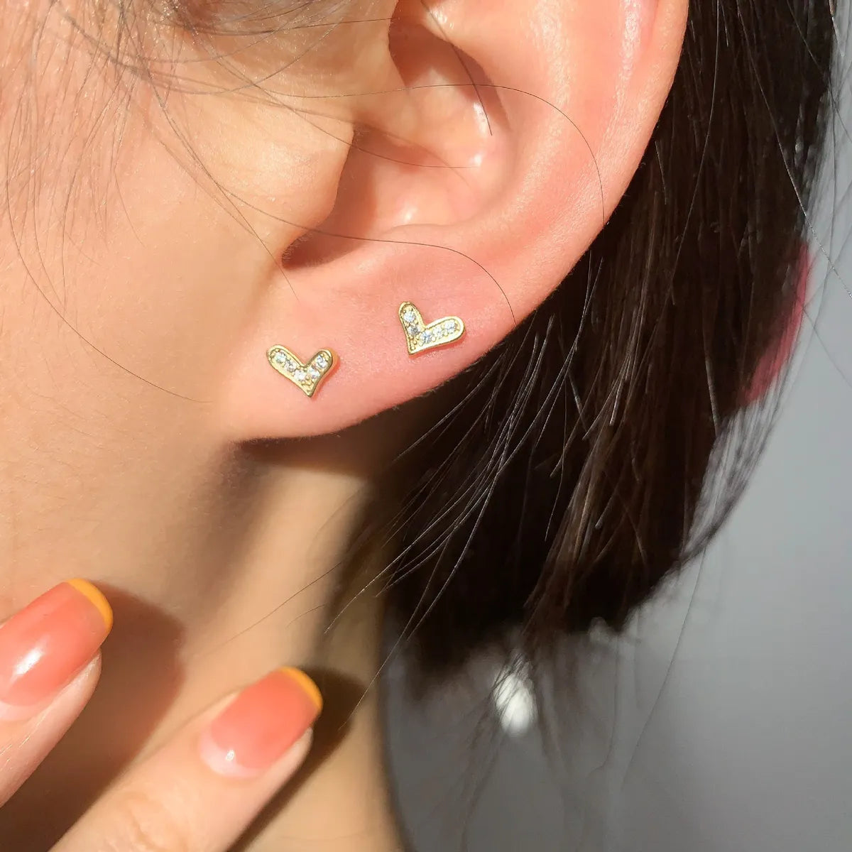 1 Pair Fashion Flower Metal Inlay Artificial Rhinestones Women'S Ear Studs