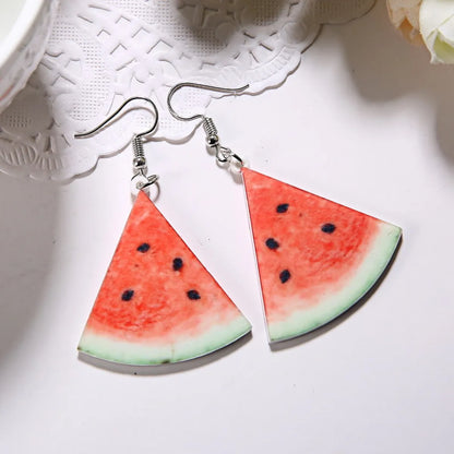 1 Pair Fashion Fruit Arylic Women's Drop Earrings