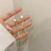 1 Pair Fashion Geometric Alloy Plating Artificial Pearls Opal Women'S Earrings