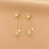 1 Pair Fashion Geometric Alloy Plating Artificial Pearls Rhinestones Women'S Ear Clips