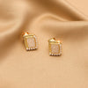 1 Pair Fashion Geometric Alloy Plating Artificial Pearls Rhinestones Women'S Ear Clips