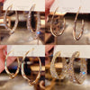1 Pair Fashion Geometric Alloy Plating Rhinestones Women's Earrings