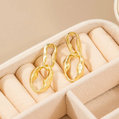 1 Pair Fashion Geometric Alloy Plating Women'S Ear Studs