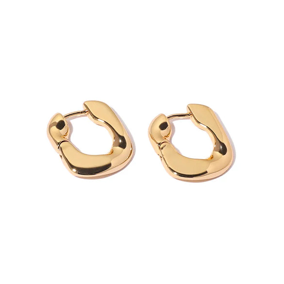 1 Pair Fashion Geometric Brass Plating Earrings