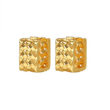 1 Pair Fashion Geometric Copper Plating Earrings