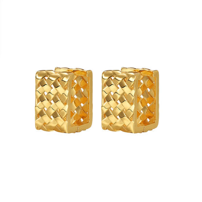 1 Pair Fashion Geometric Copper Plating Earrings