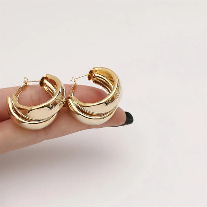 1 Pair Fashion Geometric Metal Plating Women's Earrings