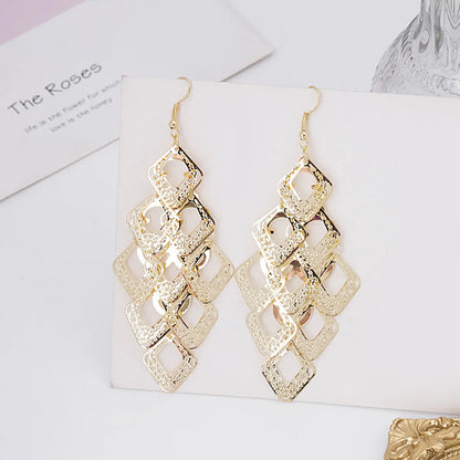 1 Pair Fashion Geometric Metal Women's Earrings