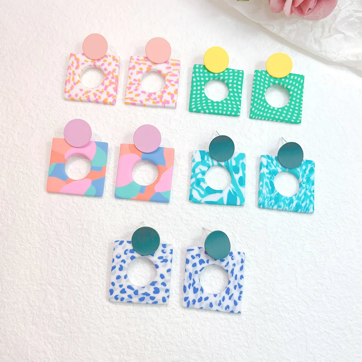 1 Pair Fashion Geometric Soft Clay Women's Earrings