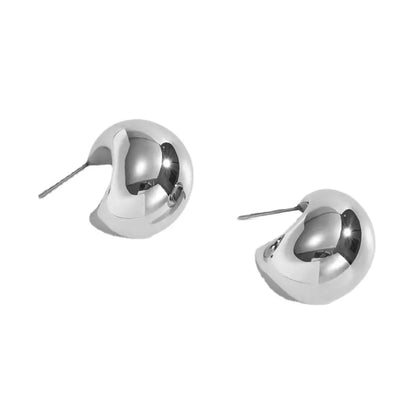 1 Pair Fashion Geometric Stainless Steel Plating Ear Studs