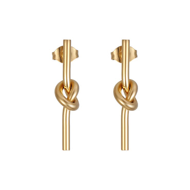 1 Pair Fashion Geometric Plating 304 Stainless Steel 18K Gold Plated Ear Studs