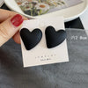1 Pair Fashion Heart Shape Resin Plating Women'S Ear Studs