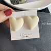 1 Pair Fashion Heart Shape Resin Plating Women'S Ear Studs