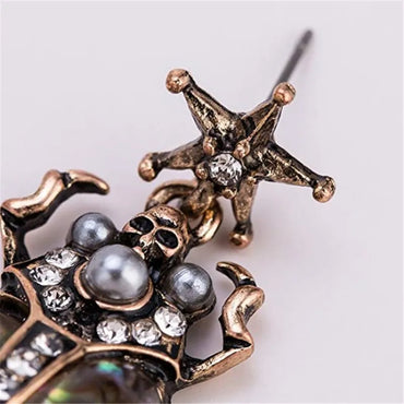 1 Pair Fashion Insect Alloy Inlay Artificial Pearls Rhinestones Women'S Drop Earrings