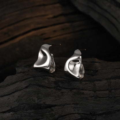 1 Pair Fashion Irregular Copper Plating Ear Studs