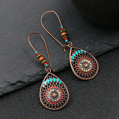 1 Pair Fashion Leaf Alloy Plating Women's Drop Earrings