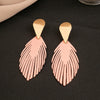 1 Pair Fashion Leaf Plating Iron Drop Earrings