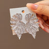 1 Pair Fashion Leaf Plating Iron Ear Studs