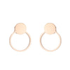 1 Pair Fashion Moon Heart Shape Snowflake Stainless Steel Ear Studs