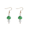 1 Pair Fashion Mushroom Glass Women'S Drop Earrings