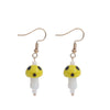 1 Pair Fashion Mushroom Glass Women'S Drop Earrings