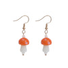 1 Pair Fashion Mushroom Glass Women'S Drop Earrings