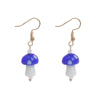 1 Pair Fashion Mushroom Glass Women'S Drop Earrings