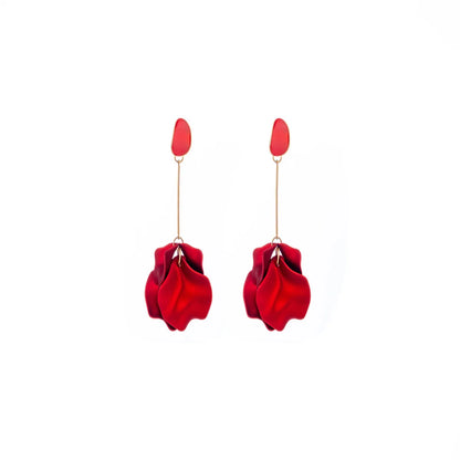 1 Pair Fashion Petal Arylic Women's Drop Earrings